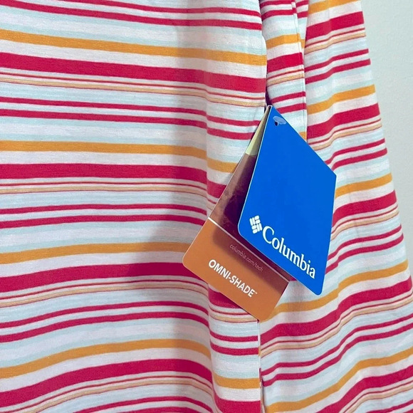 Columbia Long Sleeve Striped Performance Stretch Top Womens XS UPF 50‎ NWT - Picture 4 of 11
